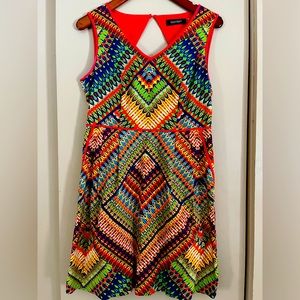 Women’s Colorful Summer Dress - Ellen Tracy petite length